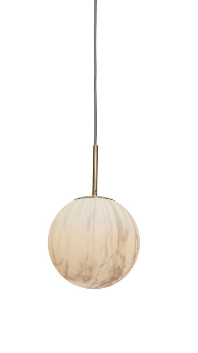 Carrara - hanglamp - marmerprint - goud