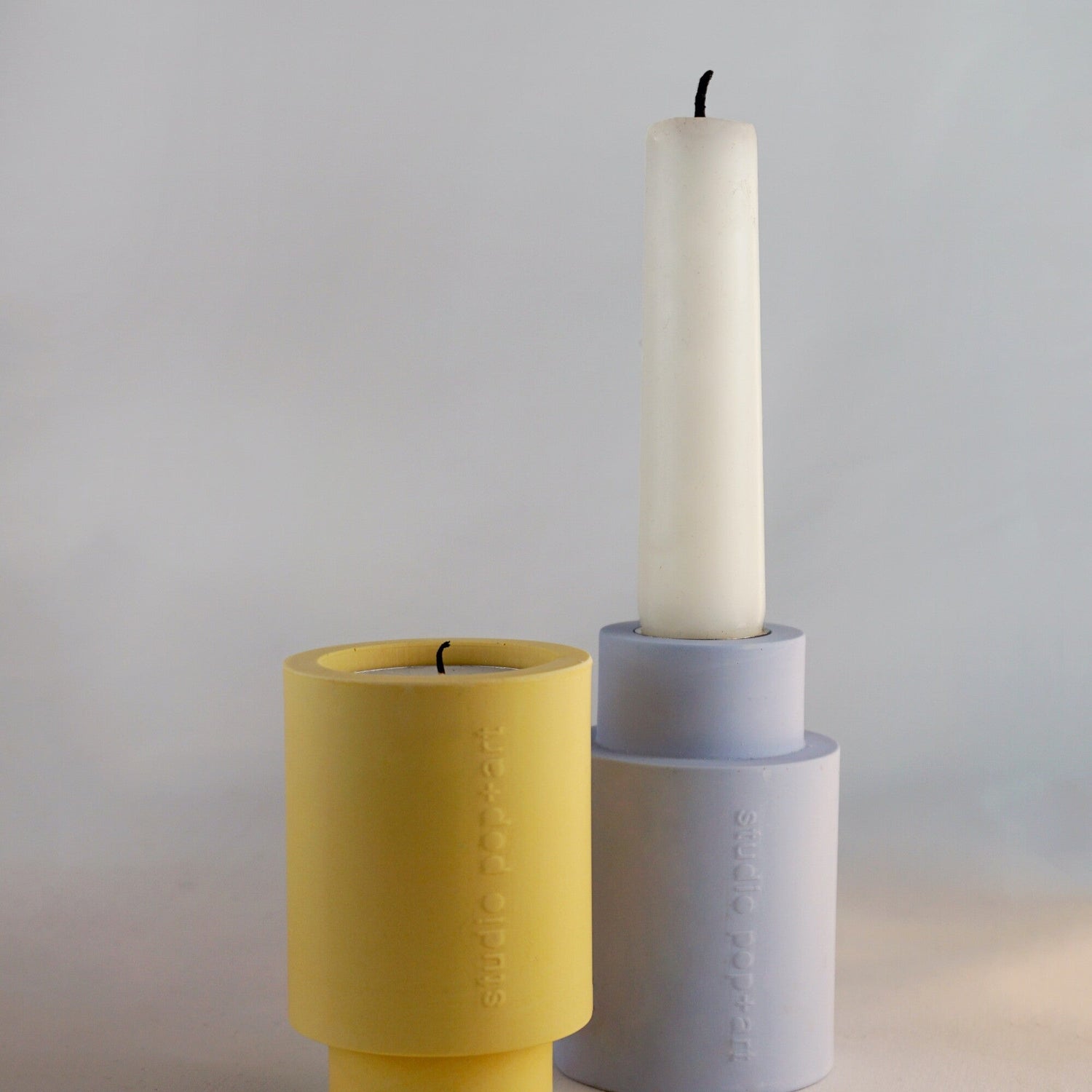 DUO kandelaar Jesmonite