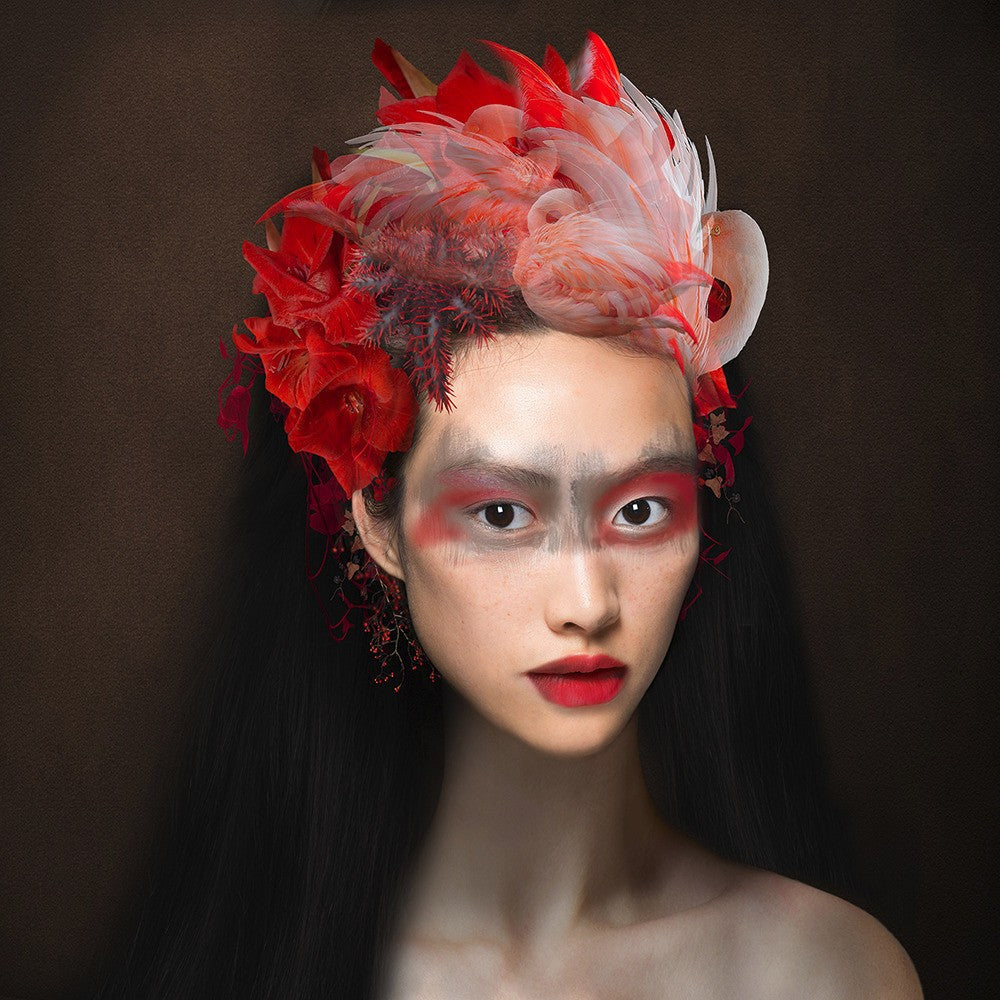 Flamingo Queen   150 x 150 cm