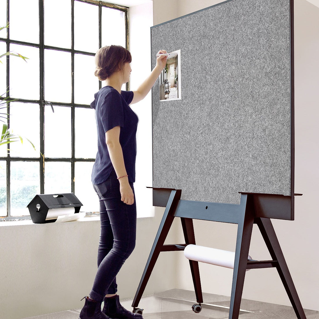 verrijdbaar prikboard / mobile pin- & whiteboard