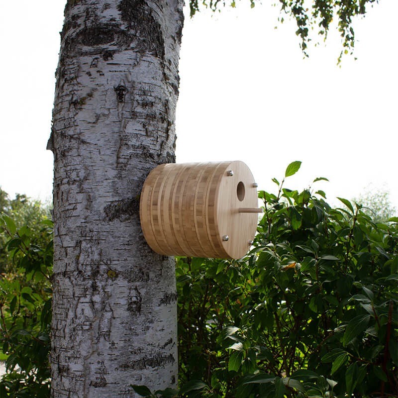 Bamboe Vogelhuisje Fly Inn - Wand model