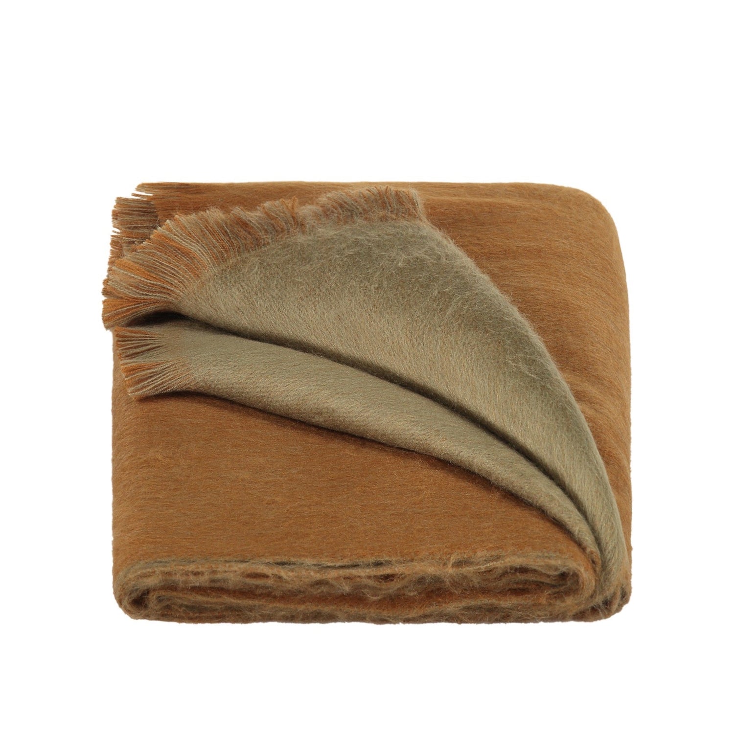 Double Scarf Camel / Cigar Brown