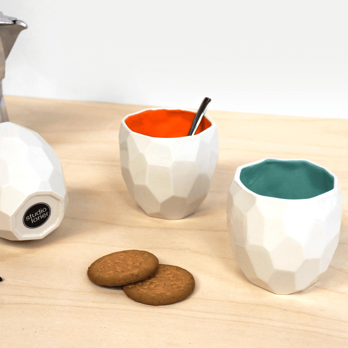 3x Poligon Koffie Beker