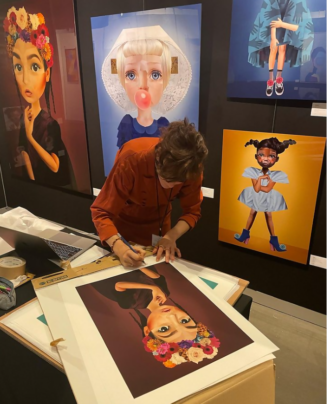 barbara-van-de-berg-signing-Artwork-abel-tosh