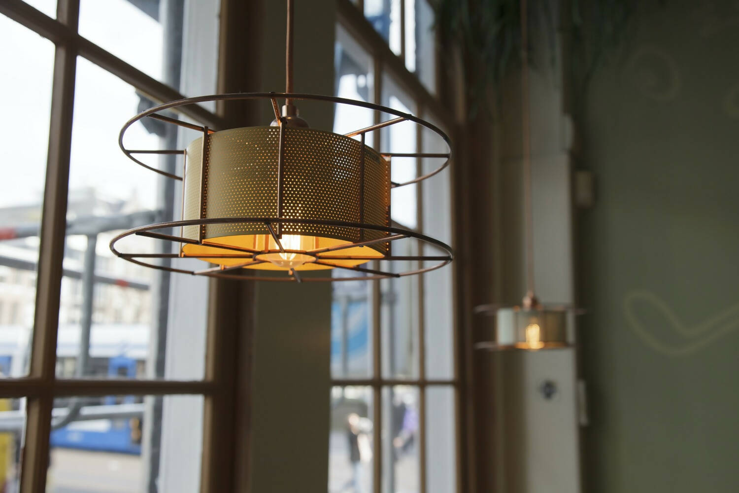 Hanglamp SPOOL Classic Koper - Geel