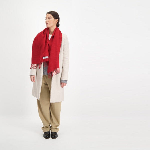 Scarf Baby Alpaca Red