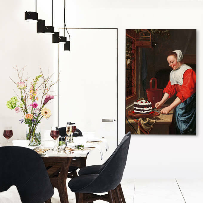 Arty-Shock Life is short. Eat the cake. - Large - 100 x 150 cm