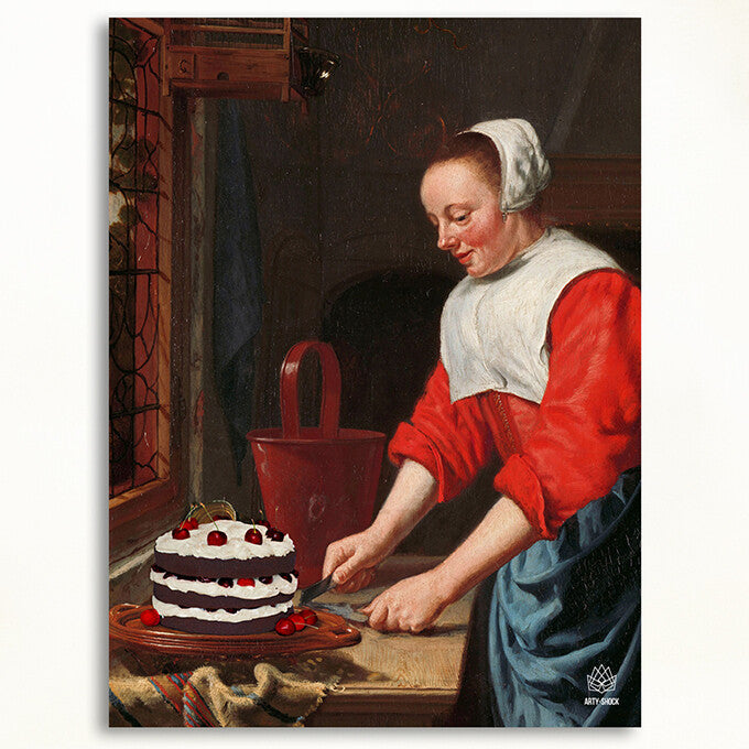 Arty-Shock Life is short. Eat the cake. - Mini - 30 x 40 cm