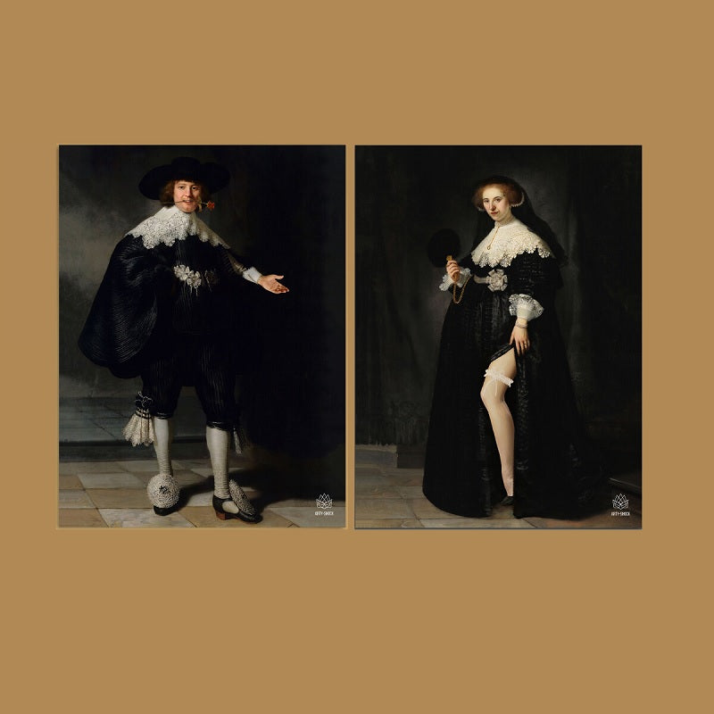 Arty-Shock Oopjen & Marten Mini - 30 x 40 cm