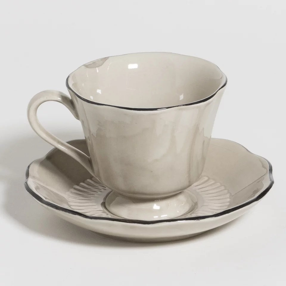 attic koffie kop &amp; schotel Oyster