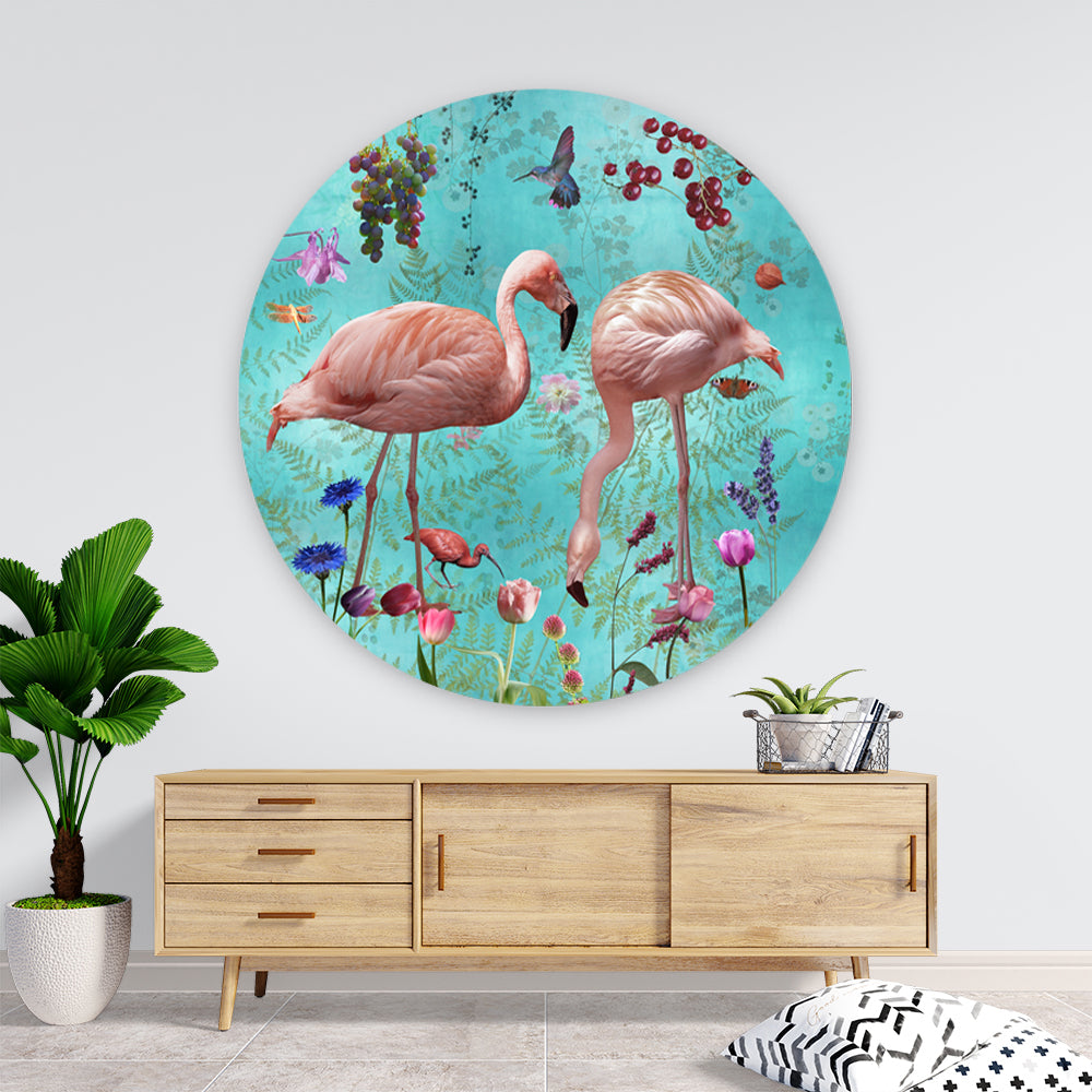 Behangcirkel Audubon ⌀ 130 cm Blue