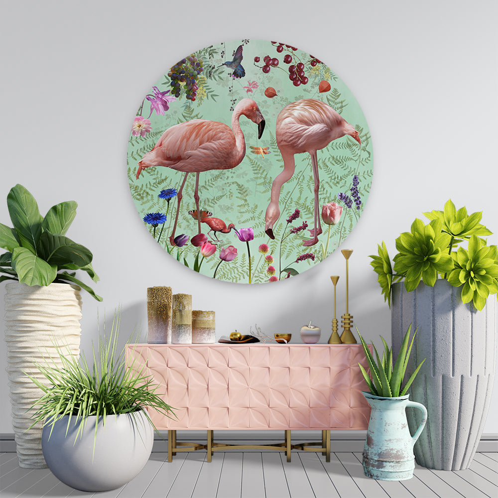 Behangcirkel Audubon ⌀ 100 cm Green