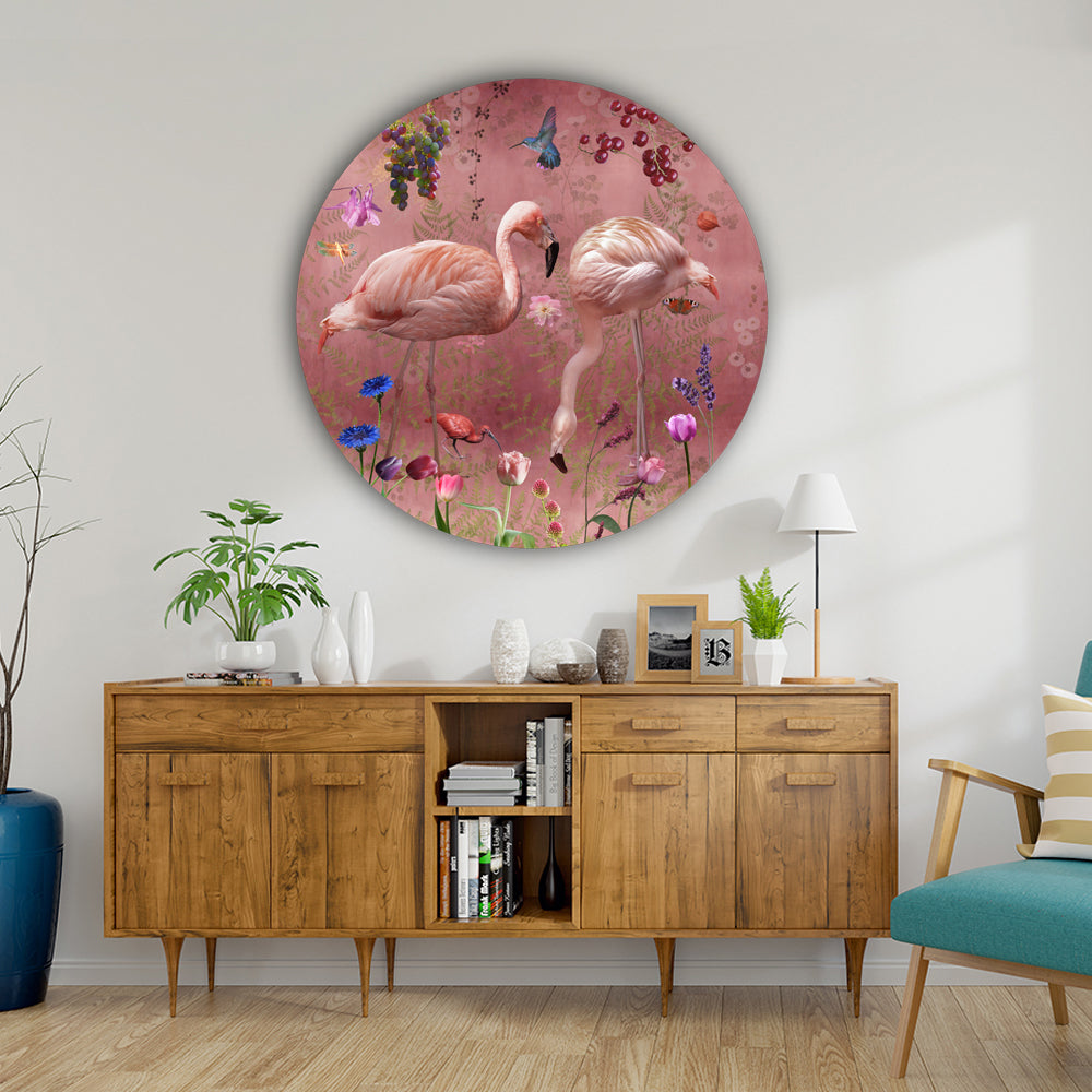 Behangcirkel Audubon ⌀ 100 cm Red