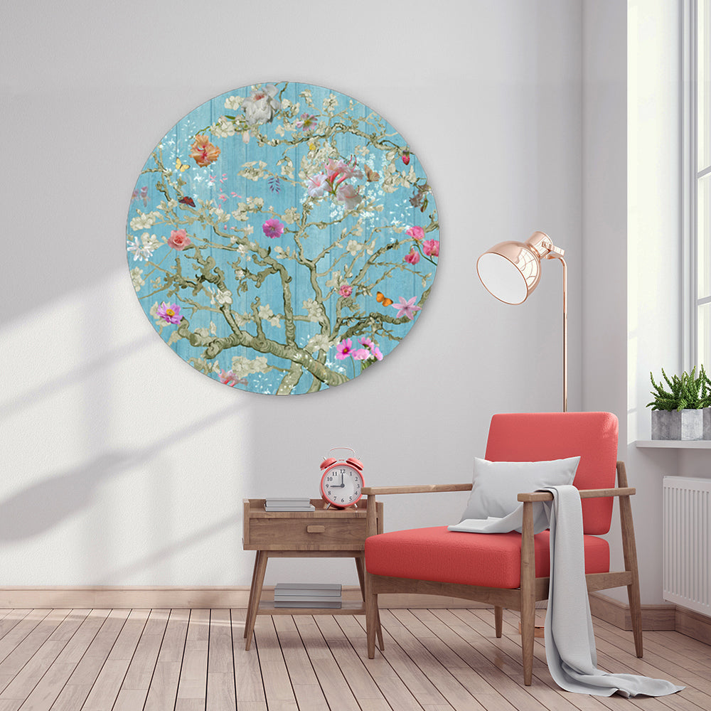 Behangcirkel Blossom ⌀ 100 cm