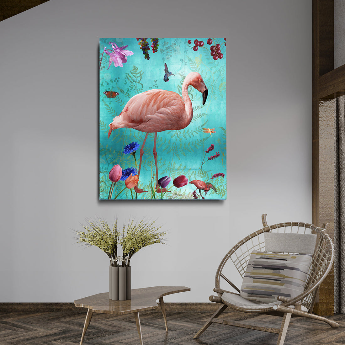 Behangpaneel 80*100 cm Audubon Blue