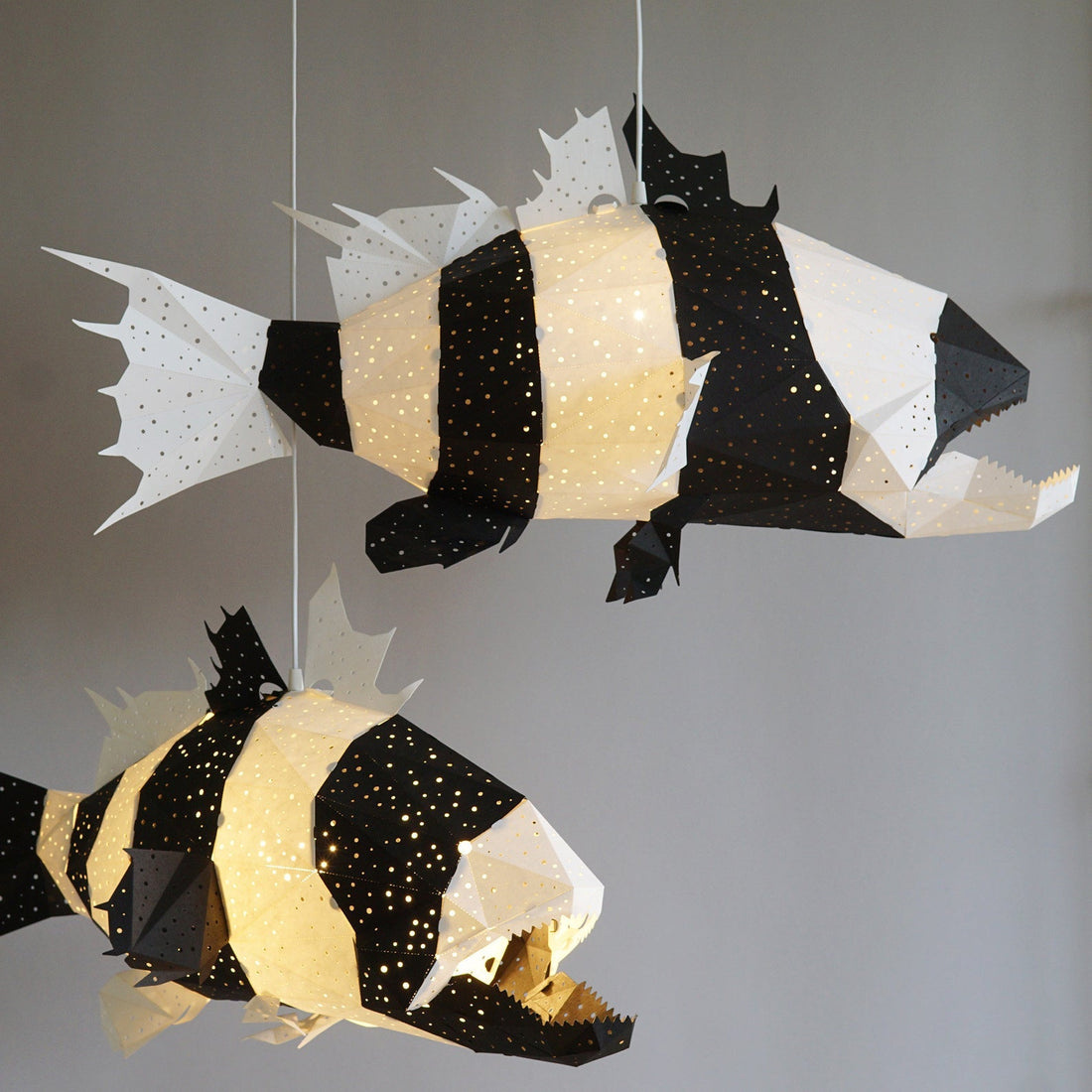 Giant Zebrafish Origami Lamp
