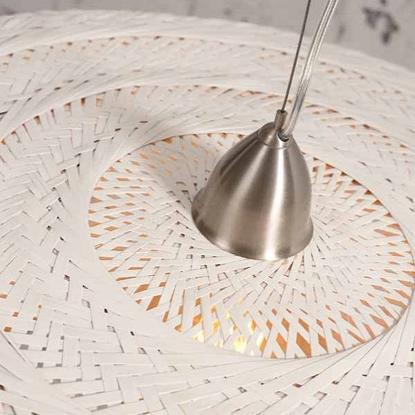 Palawan - Dubbele Hanglamp –  Bamboe – Wit
