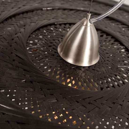 Palawan - Dubbele Hanglamp –  Bamboe – Zwart