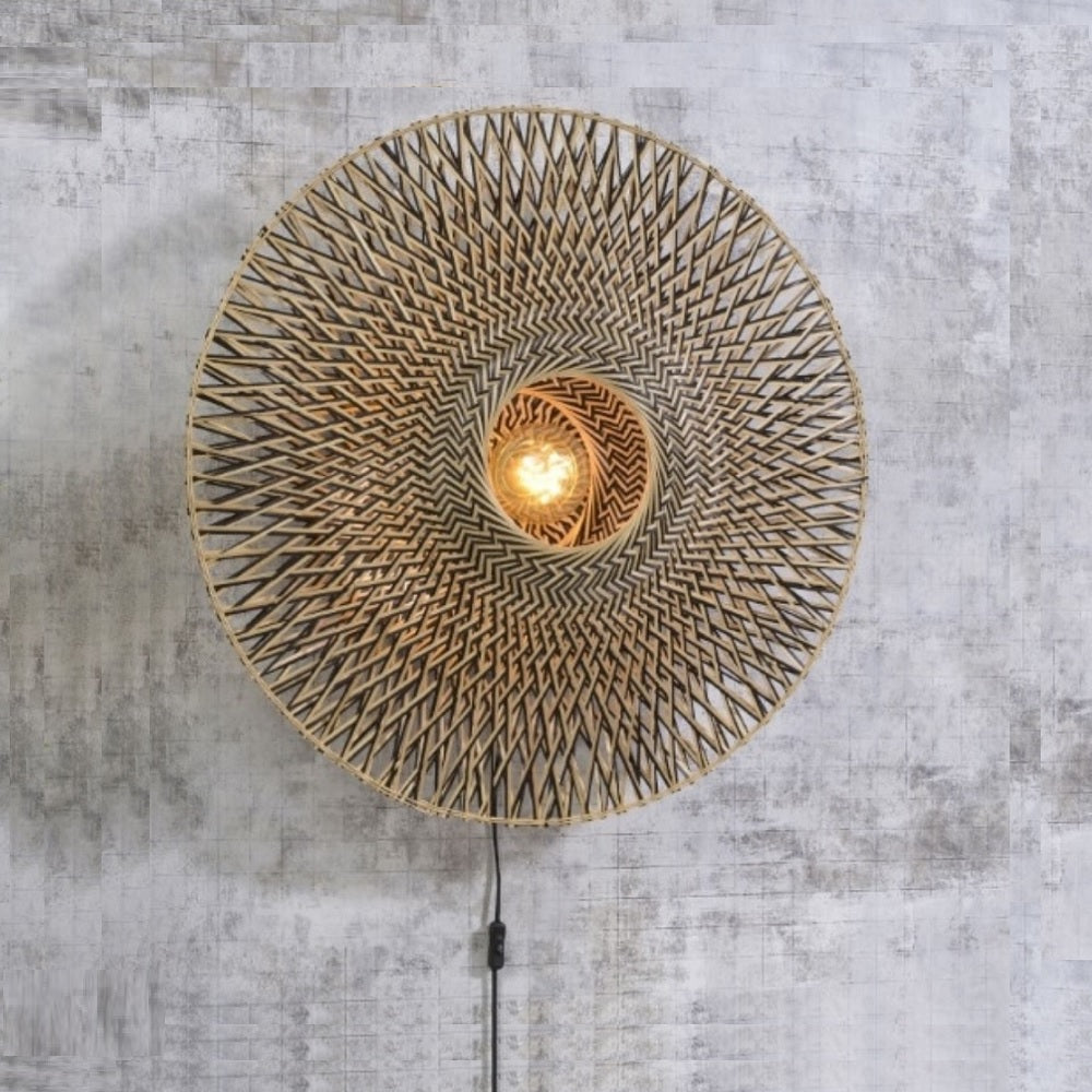 Bali - Wandlamp - Bamboe - Naturel - Medium