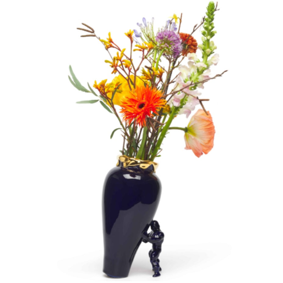 My Superhero Vaas - Blauw Goud - Large