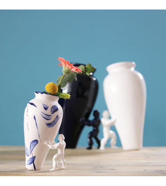 My Superhero Vaas - Small - Delfts Blauw