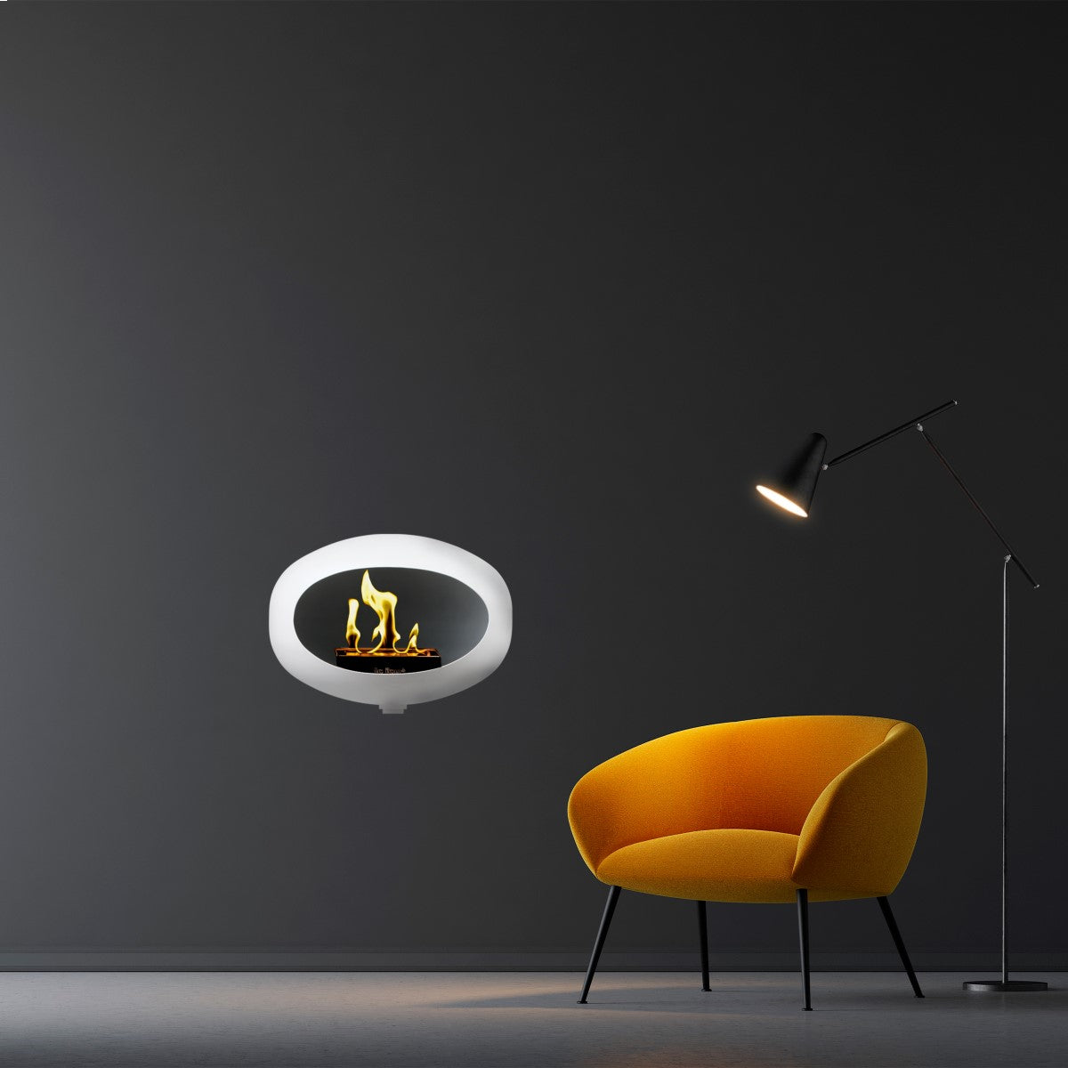 Le Feu White Wall Haard