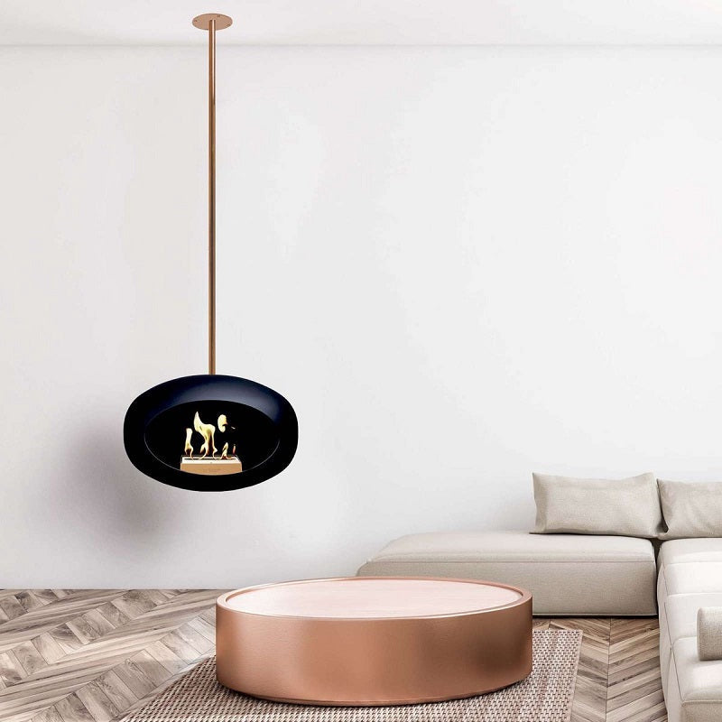 Le Feu Black Sky Haard Hangend 120 cm - Rose Gold stang