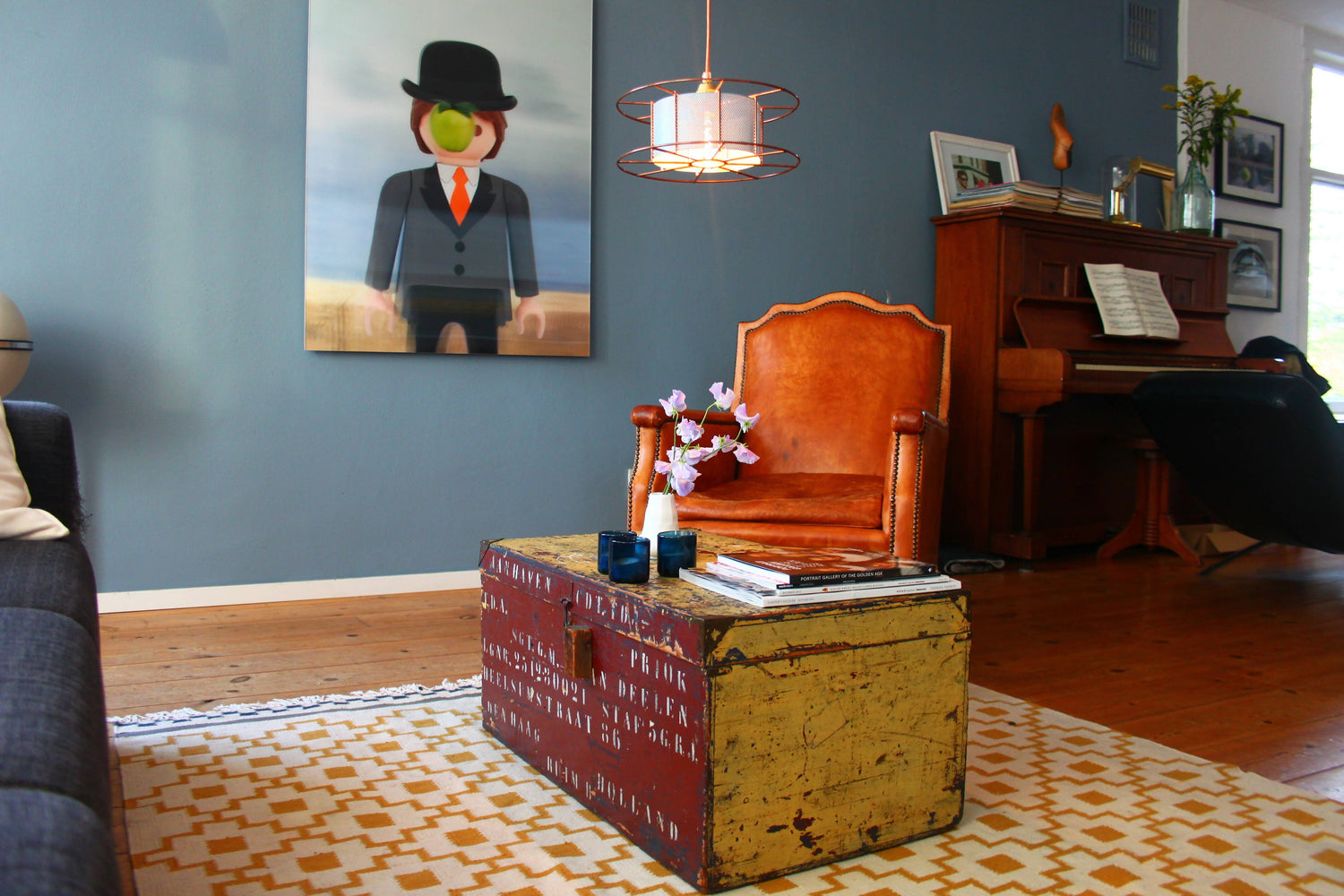 Hanglamp SPOOL Classic koper - Wit