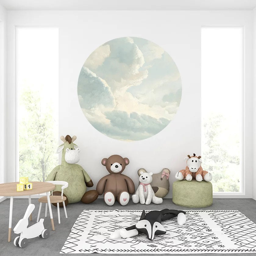 Behangcirkel Clouds ⌀ 130 cm