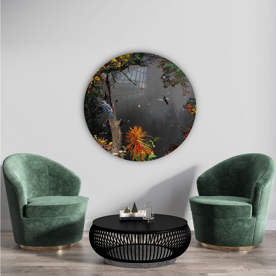 Behangcirkel Plexiglas ⌀ 100 cm Night