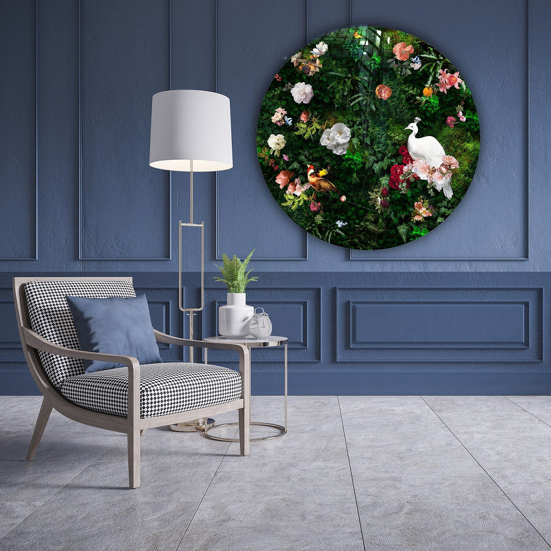 Behangcirkel Plexiglas ⌀ 130 cm The Peacock