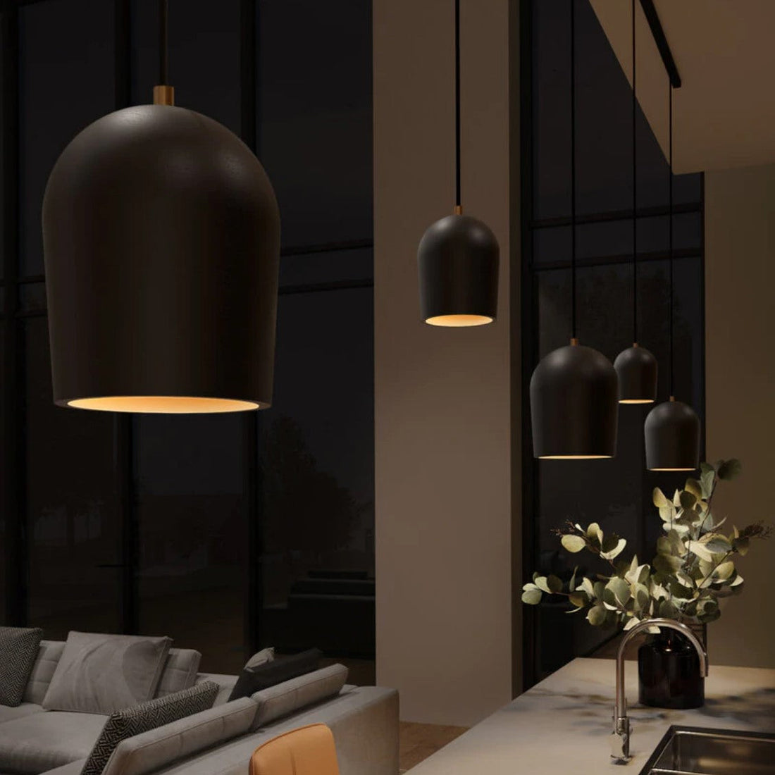 Archy Rail Set - 3 Medium + 2 Small - Hanglamp