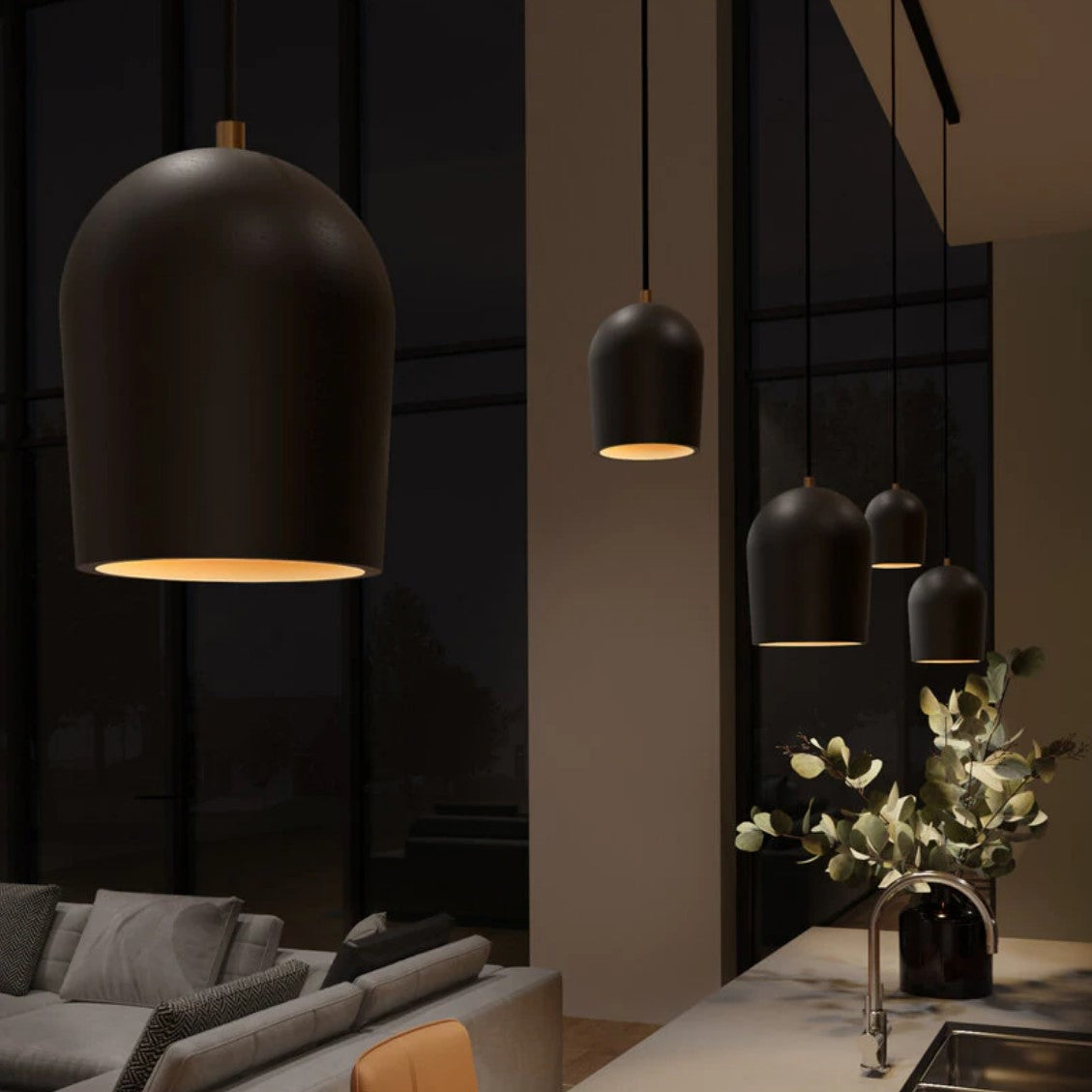 Archy Rail Set - 3 Medium + 2 Small - Hanglamp