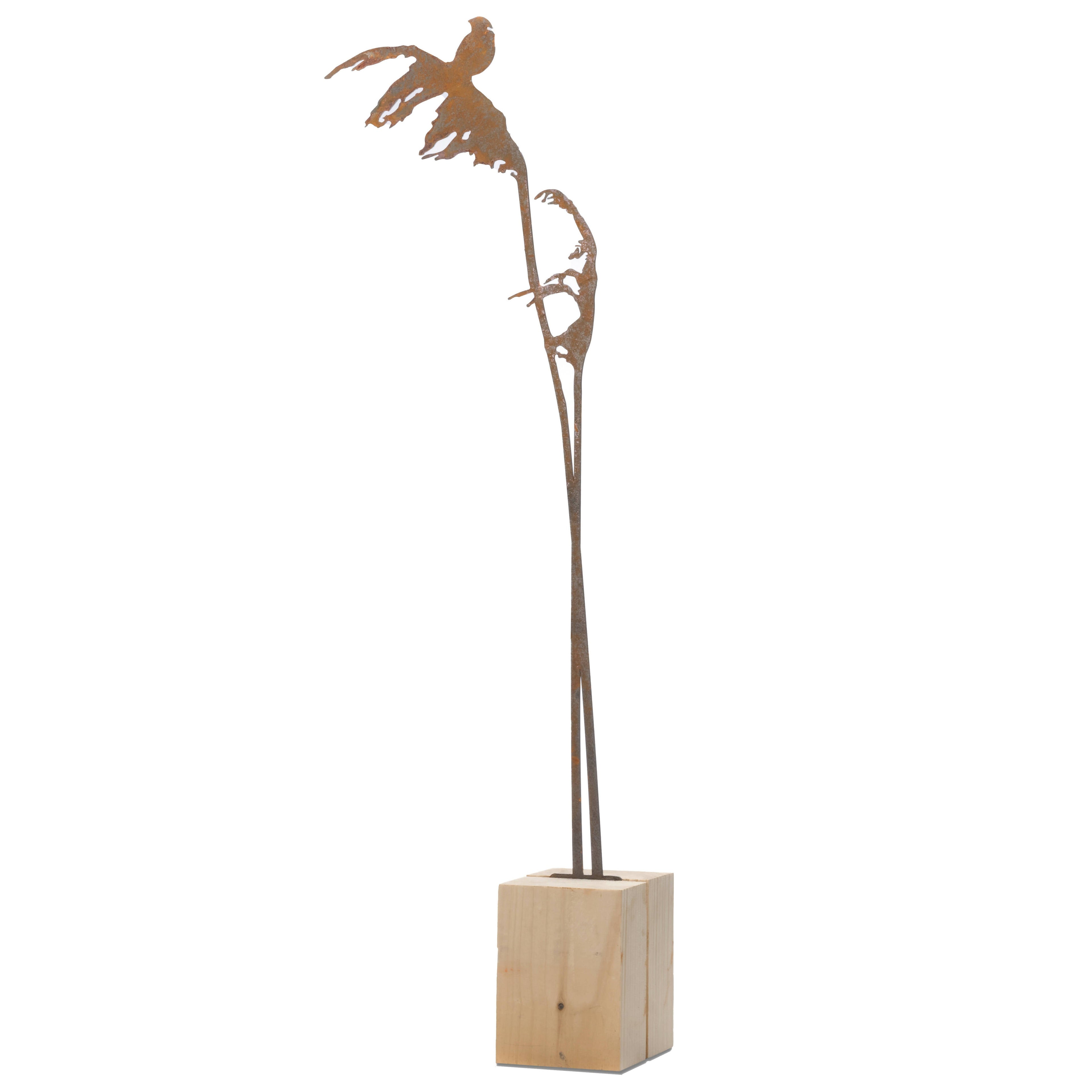 Rietstengel Cortenstaal 90 cm