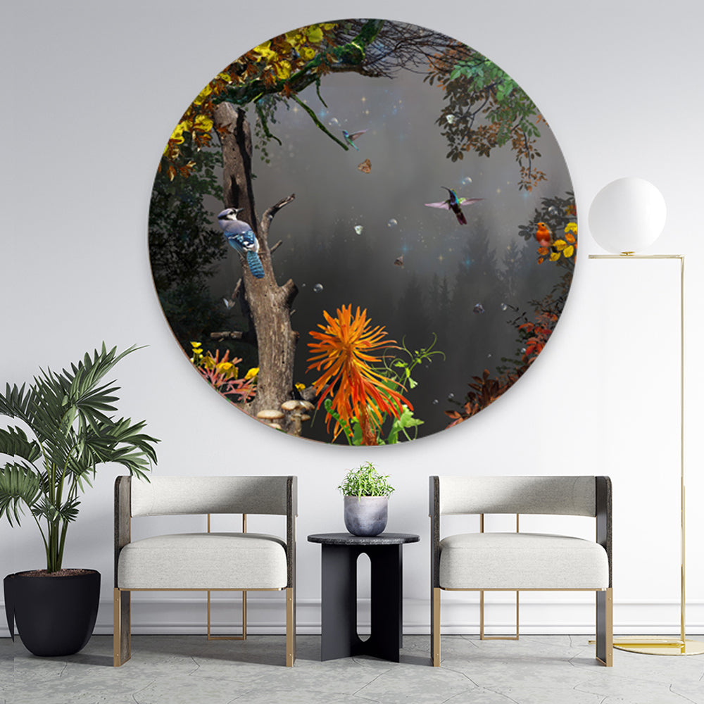 Behangcirkel Plexiglas ⌀ 130 cm Night