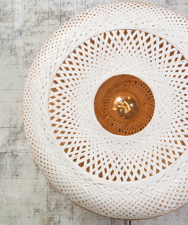 Palawan - Wandlamp - 60cm naturel_wit L