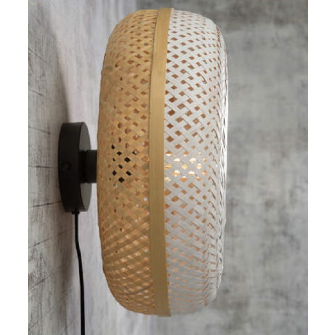 Palawan - Wandlamp - 60cm naturel_wit L