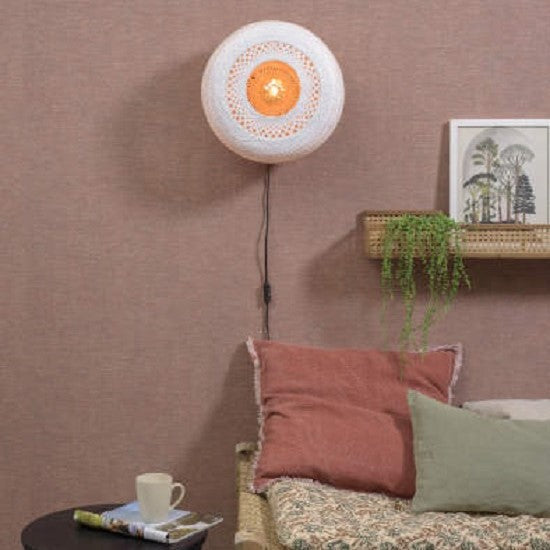 Palawan - Wandlamp - 40cm naturel_wit M