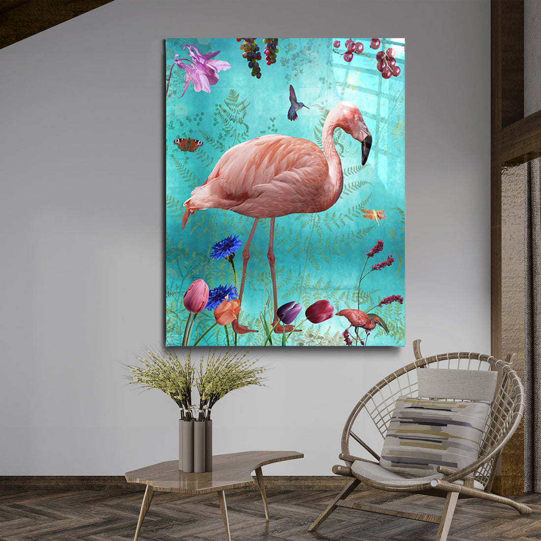 Behangpaneel Plexiglas L Audubon Blue