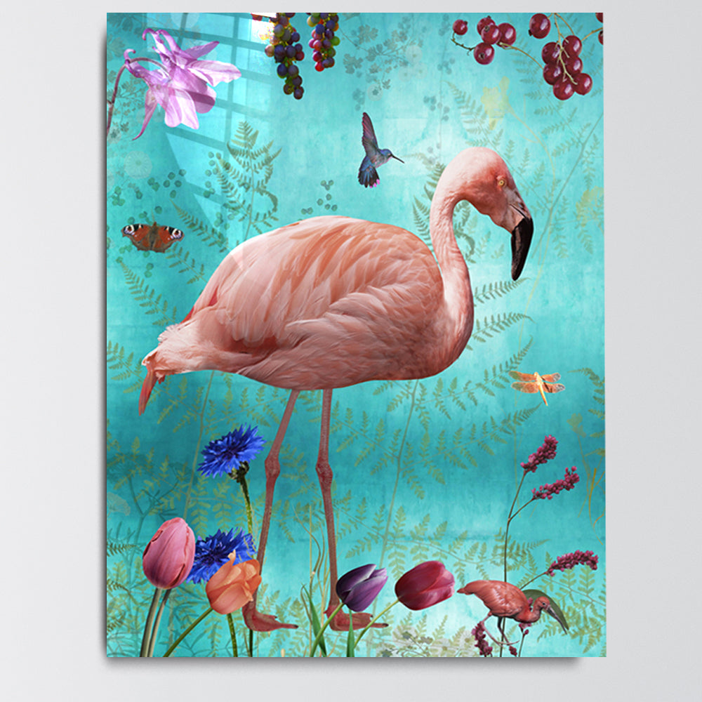 Behangpaneel Plexiglas S Audubon Blue