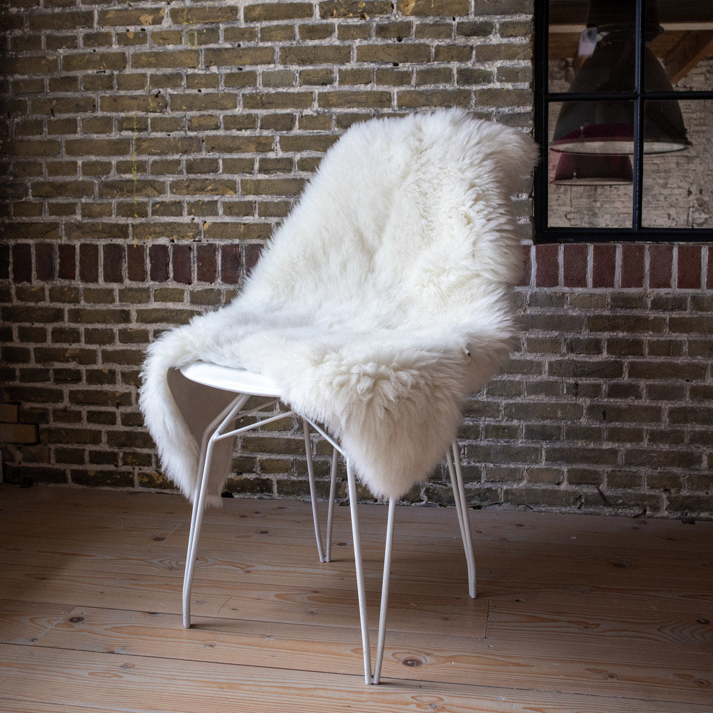 Wit Naturel Texels Schapenvacht 70-90cm