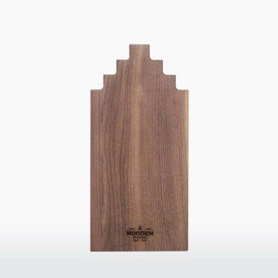 Serveerplank Grachtenpand Walnoot