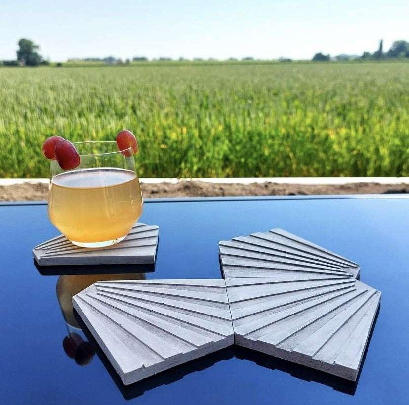 Modi betonnen onderzetters grijs