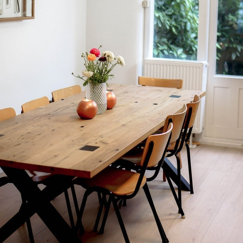 Upcycle eettafel wagonhout