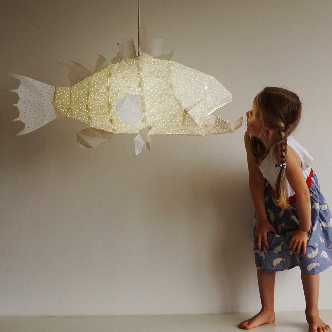 Giant Lapu Lapu Origami Lamp Wit