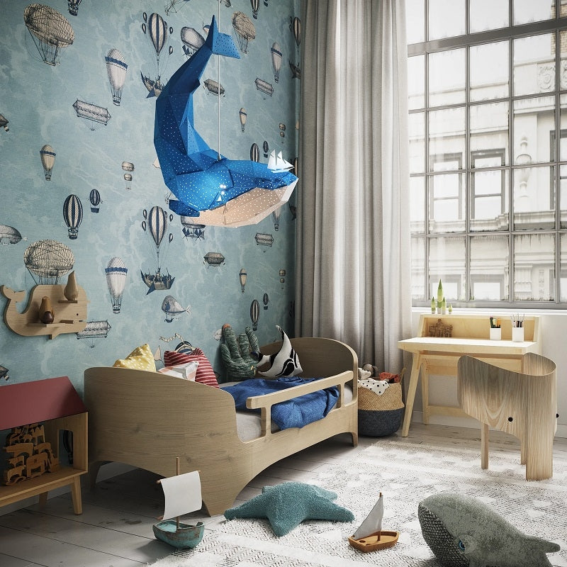 Reusachtig Walvis Lamp Blauw