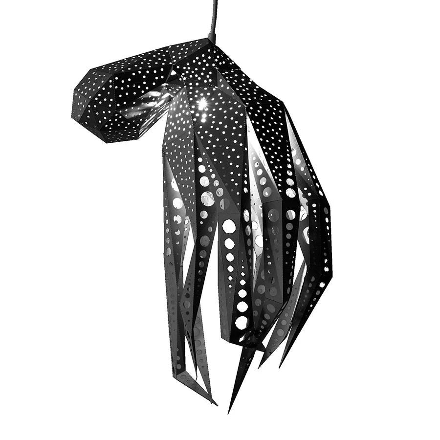 Octopus Paper Lantern Zwart