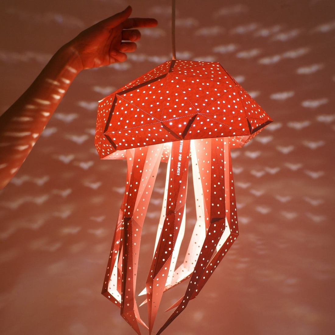 Jellyfish Paper Lantern Roze