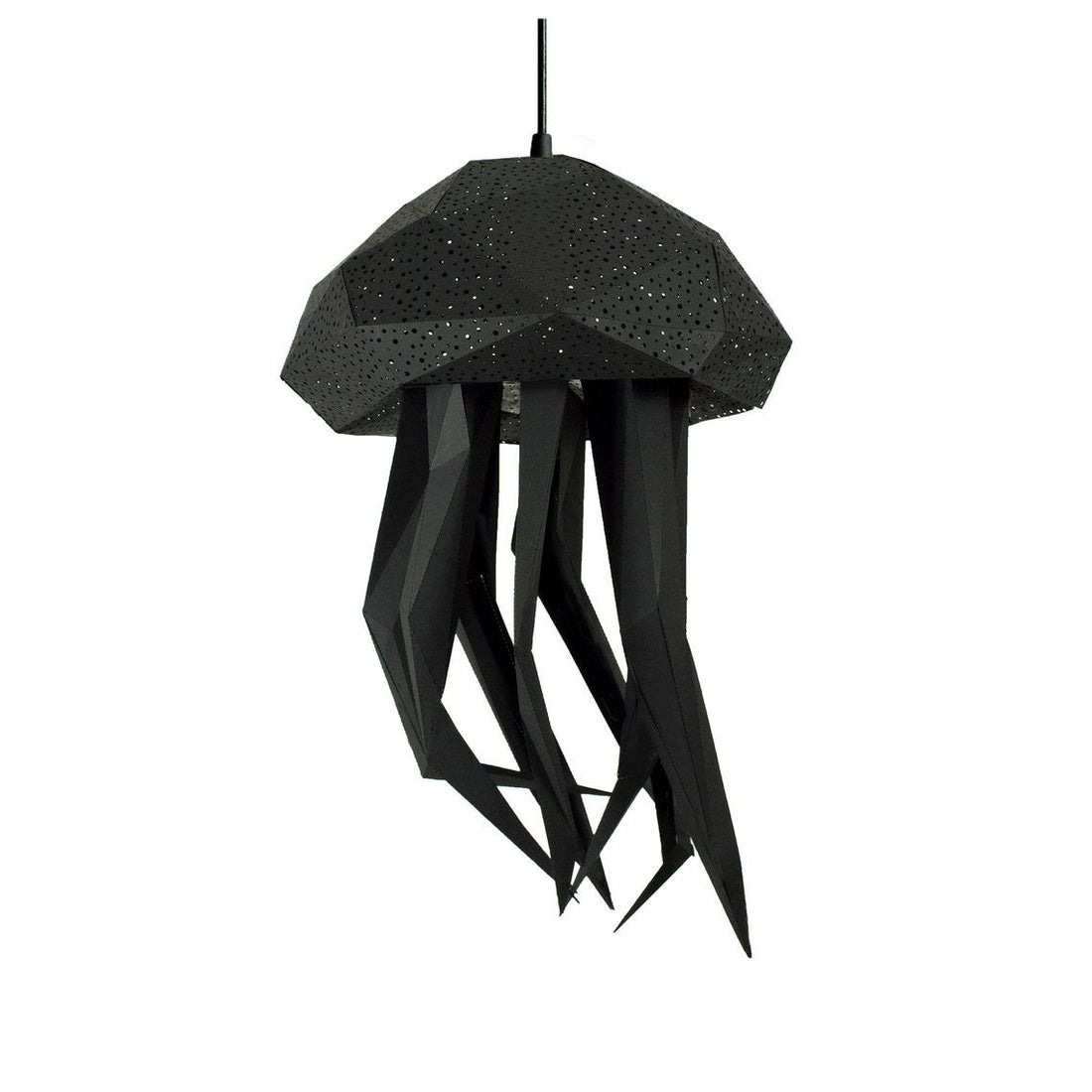 Jellyfish Paper Lantern Zwart