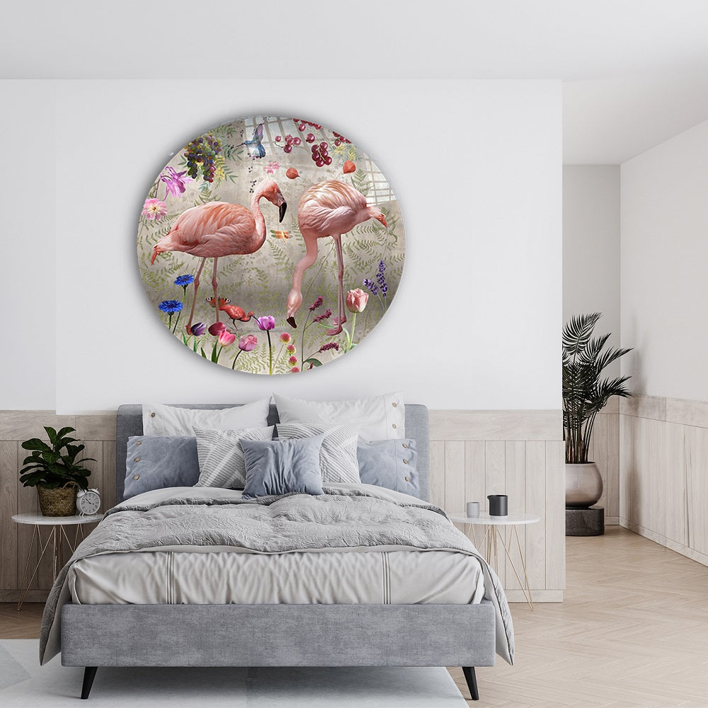 Behangcirkel Plexiglas ⌀ 130 cm Audubon Grey